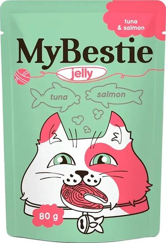 Пресервы MyBestie Тунец и Лосось в желе (80 г)