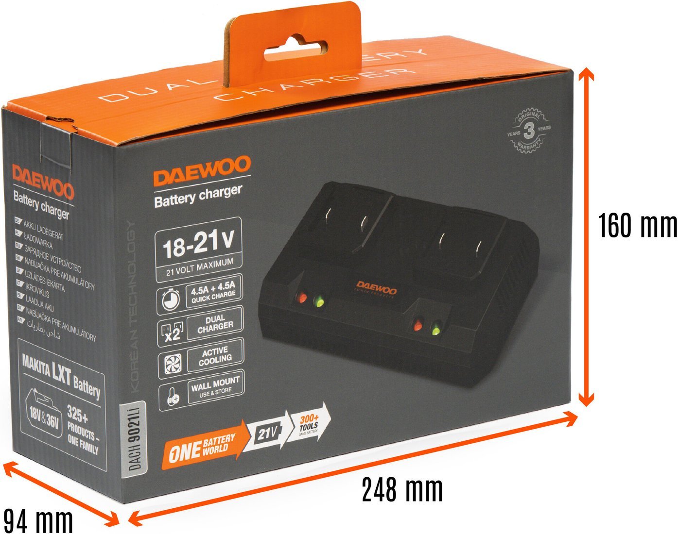 Зарядное устройство Daewoo Power DACH 9021Li (21В)