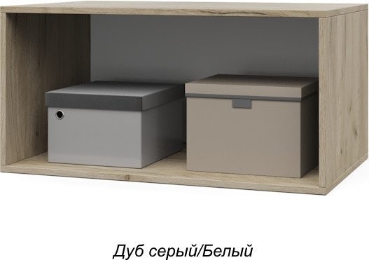 Шкаф распашной Modern Челси Ч82 (серый дуб/белый)