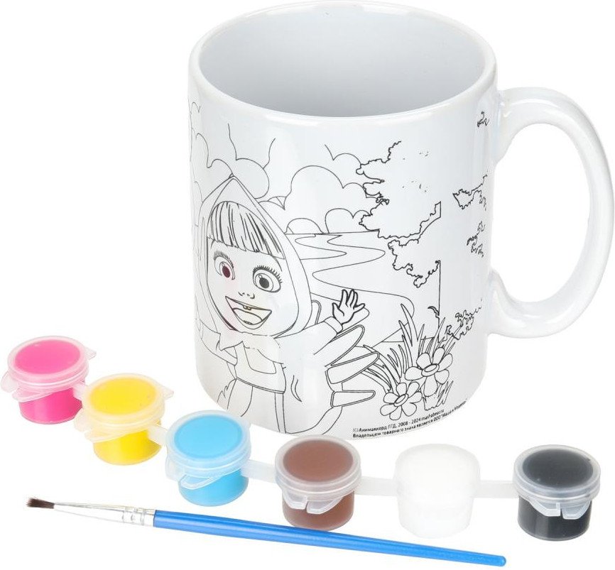 Набор для рисования MultiArt Кружка для росписи Маша и Медведь MUG-129503