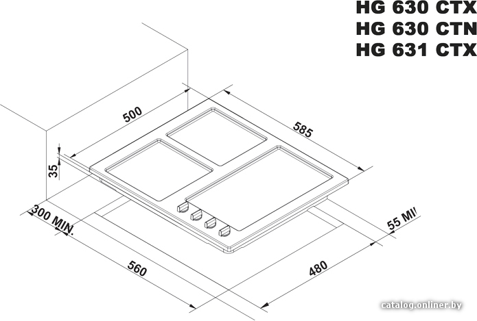 Варочная панель Korting HG 631 CTX