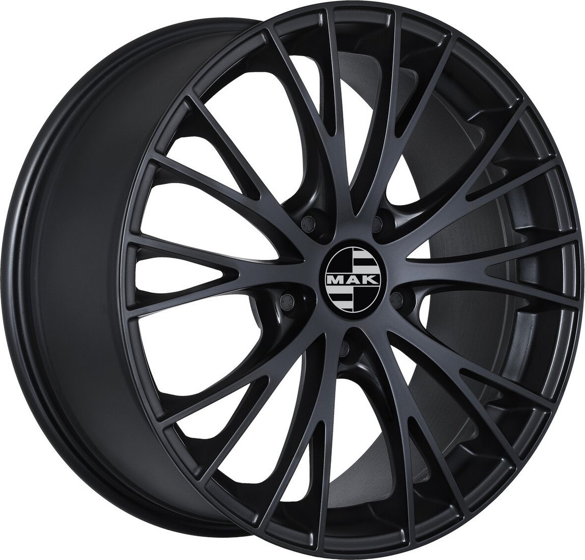 Литые диски MAK Rennen 18x8" 5x112мм DIA 66.45мм ET 21мм Matt Black