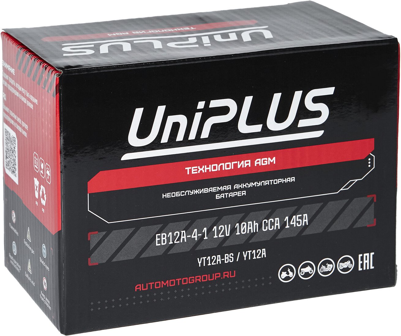 Мотоциклетный аккумулятор UniPLUS EB12A-4-1 (10 А·ч) Мотоциклетный аккумулятор UniPLUS EB12A-4-1 (10 А·ч)