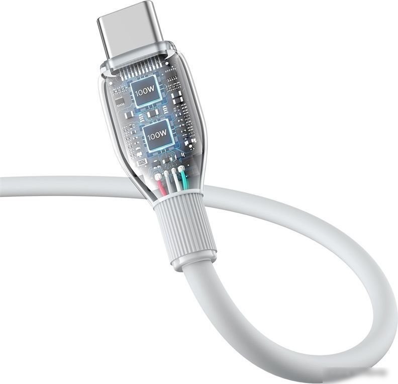 Кабель Baseus Pudding Series USB Type-A - USB Type-C (1.2 м, белый)