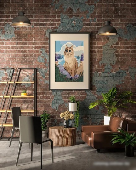 Картина по номерам PaintLine Кот на берегу 2037305574491