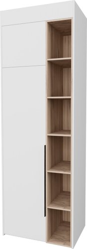 Шкаф распашной Рэйгрупп Рэй S274-B1-EBЕ B1 (дуб элисон/белый премиум)