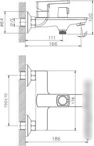 Смеситель Haiba HB60176 (хром)