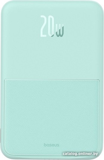 Внешний аккумулятор Baseus MagPro Magnetic Bracket Wireless Fast-Charging Power Bank 20W 5000mAh (мятный, китайская версия)