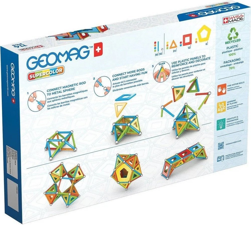 Магнитный конструктор Geomag Многоцвет GM382