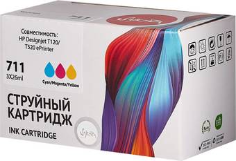 Картридж Sakura Printing SIP2V32A (аналог HP 711 Tri-colour)