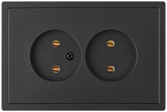 Розетка Bylectrica РС16-0641 (графит)