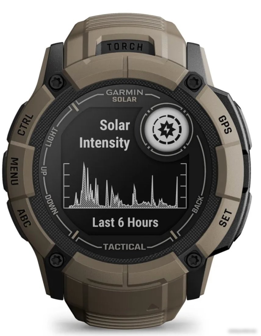 Умные часы Garmin Instinct 2x Solar Tactical Edition (светло-коричневый)