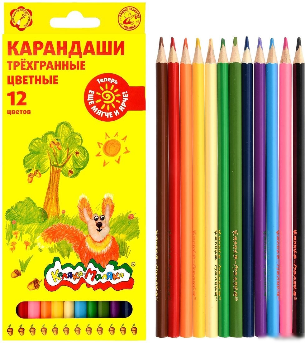 Набор цветных карандашей Каляка-Маляка КТКМ12 (12цв)