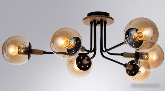 Припотолочная люстра Arte Lamp Oxford A2716PL-6BK