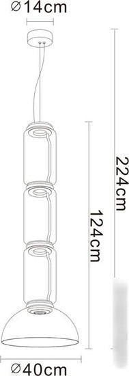 Подвесная люстра Divinare Trumpet 1242/06 SP-30