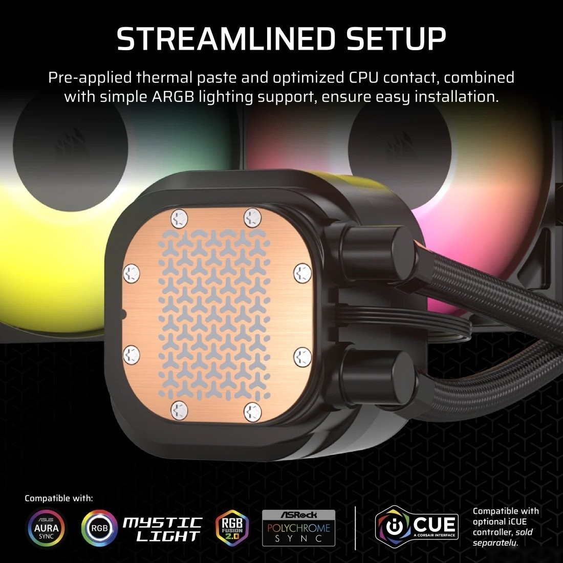 Система жидкостного охлаждения для процессора Corsair Nautilus 360 RS ARGB CW-9060093-WW