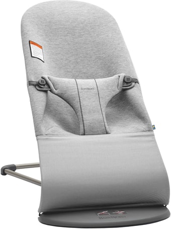 Шезлонг BabyBjorn Bouncer Bliss (ткань 3D jersey, light gray)