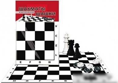 Шахматы/шашки Рыжий кот ИН-0159