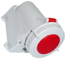 Розетка Bylectrica РПО32-907 (красный/серый)