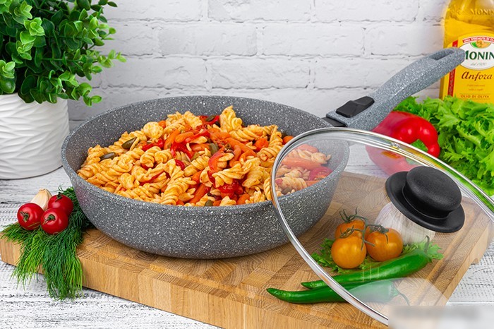 Сковорода Elan Gallery Гармония вкуса 120587 (серый мрамор)