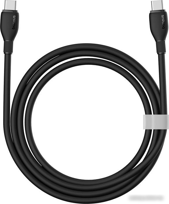 Кабель Baseus Pudding Series Fast Charging Cable 100W USB Type-C - USB Type-C (2 м, черный)