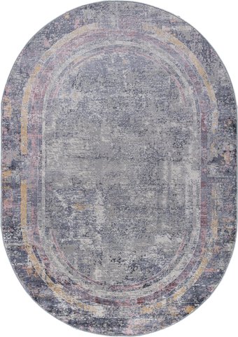 Ковер для жилой комнаты Merinos Zumma F258-OVAL-PINK (1.2x1.8)