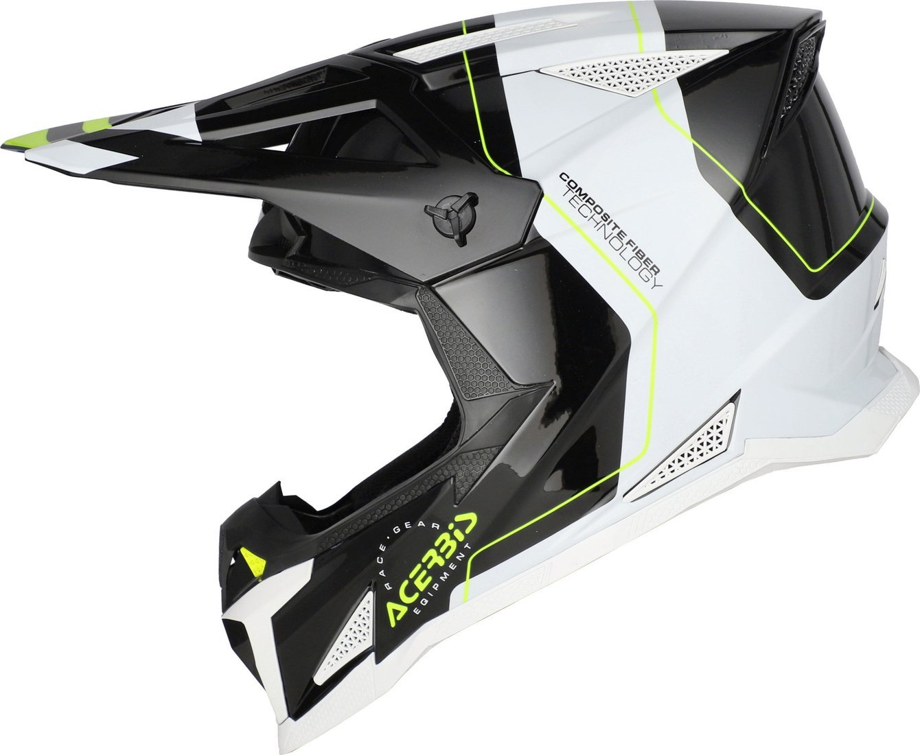 Мотошлем Acerbis T711 0026458.315.064 (M, черный/белый)