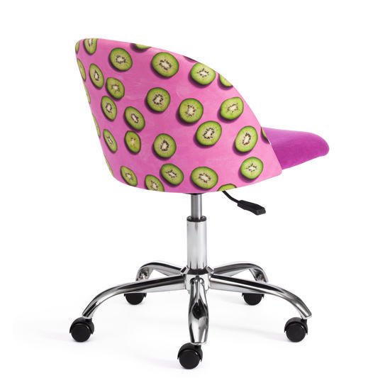 Кресло TetChair Melody Botanica 06 kiwi/138 (ткань/флок, фиолетовый)