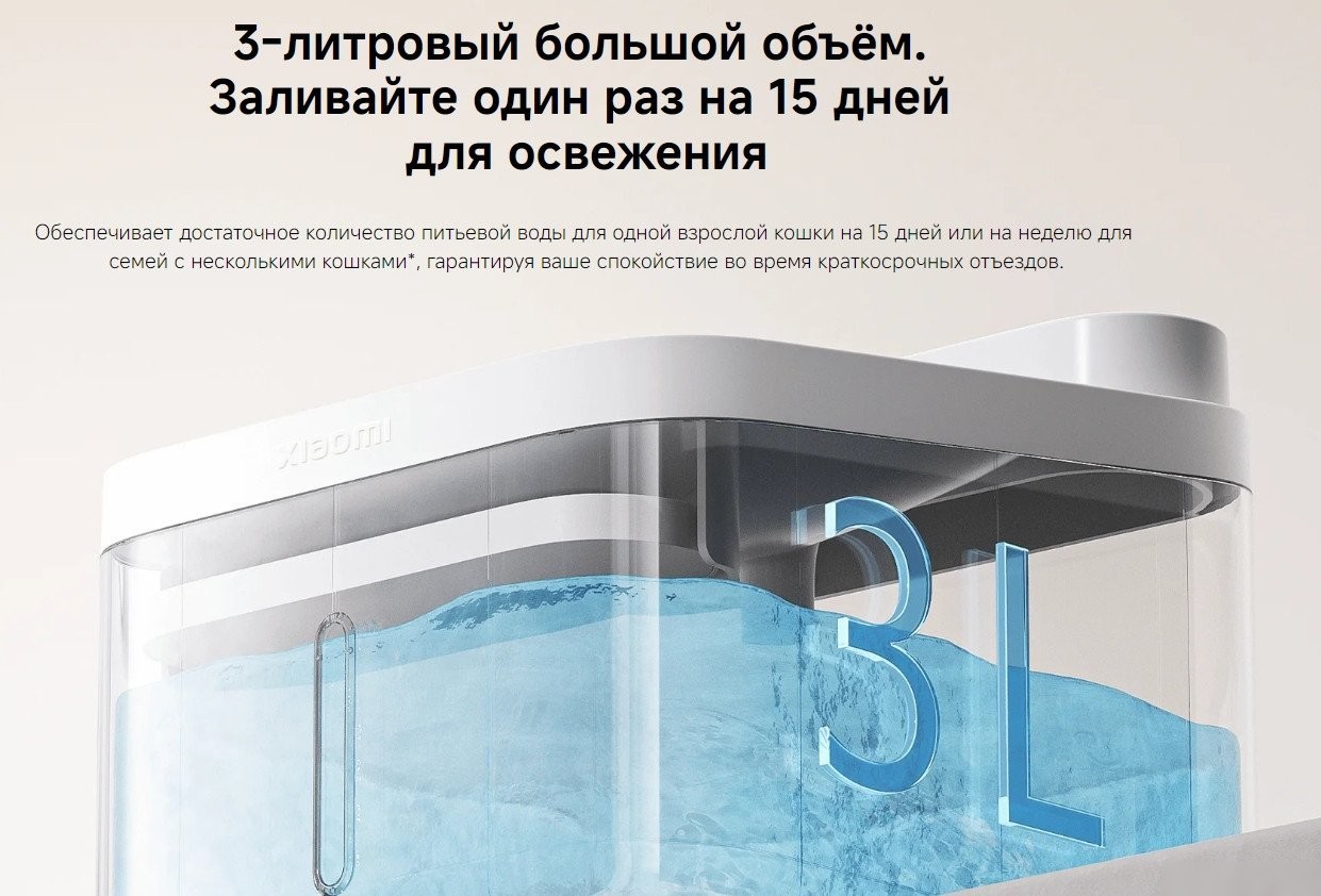 Фонтанчик Xiaomi Smart Pet Fountain 2 BHR9485GL (международная версия)