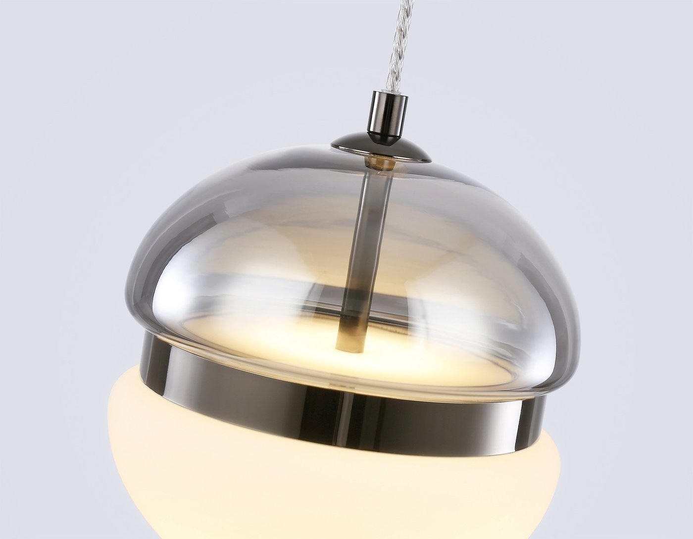 Подвесная люстра Ambrella light LH11003 SM/FR (дымчатый/белый матовый)