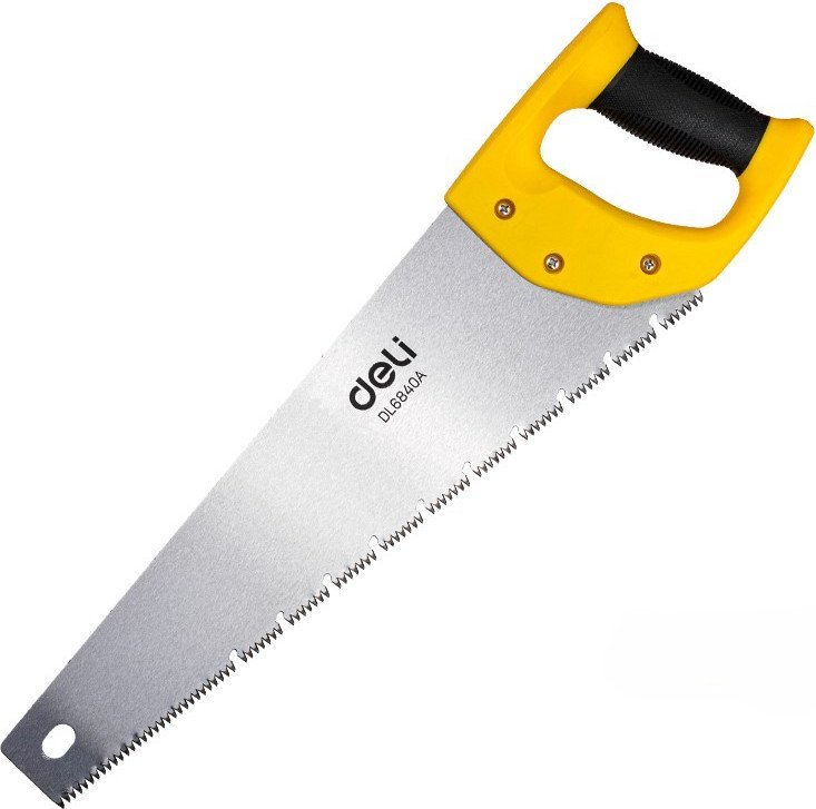 Ножовка Deli YS EDL6840A по дереву (7 TPI, 400мм, желтый/черный)