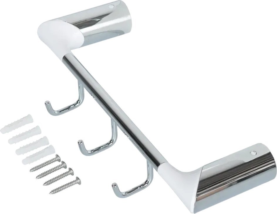 Крючок для ванны Swensa Lock SWR-6600-10-CRM (белый/хром)