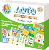 Настольная игра Десятое королевство Лото деревянное Времена года