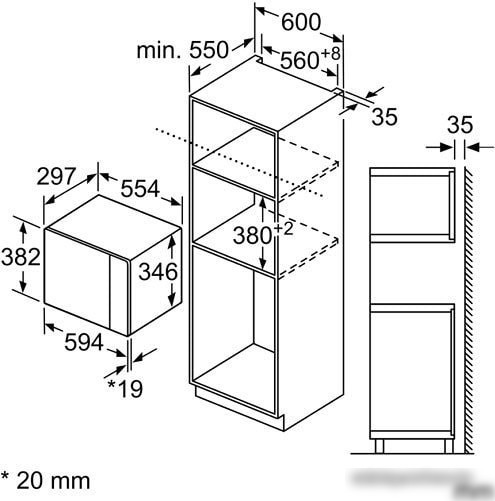 Микроволновая печь Bosch BFL524MB0