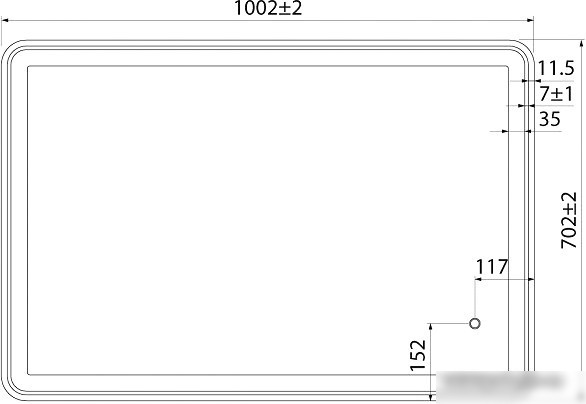 IDDIS Зеркало Cloud CLO1000i98