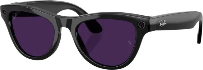 Умные очки Ray-Ban Meta Skyler RW4010 (черный глянцевый/аметист)