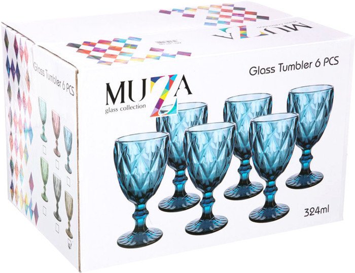 Набор бокалов для вина Lefard Muza Color Ромбо 781-149
