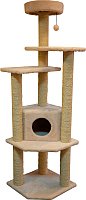 Комплекс Cat House Торнадо сизаль (бежевый)