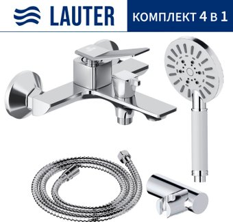 Смеситель Lauter Allure 21CK6618C с лейкой Relexa Nevada 21S10146