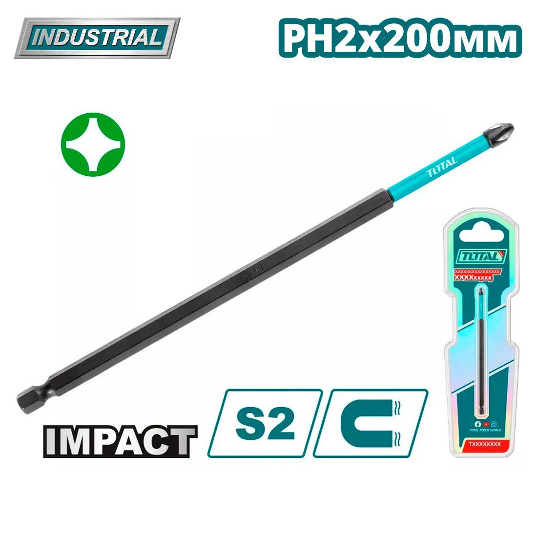 Бита Total TACIM71PH2200