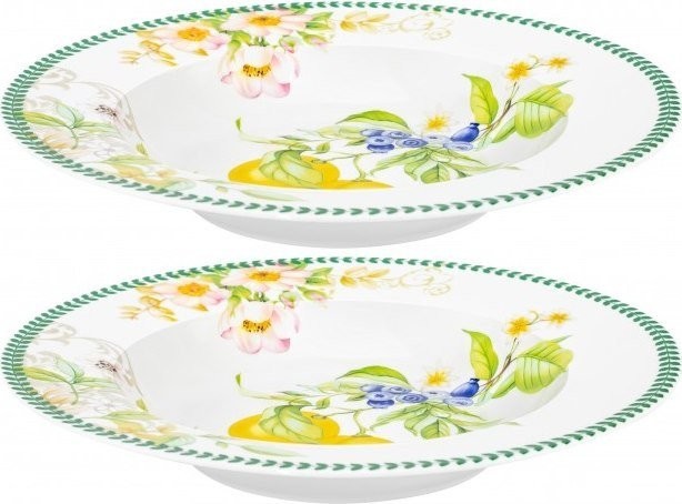 Набор тарелок Elan Gallery Лимоны 420751 (New Bone China)