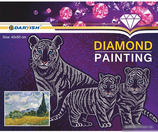Алмазная мозаика Darvish Пшеничное поле с кипарисом DV-9511-77