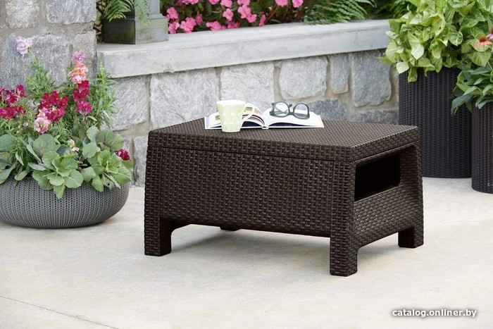 Стол Keter Corfu Table 207786 (коричневый)