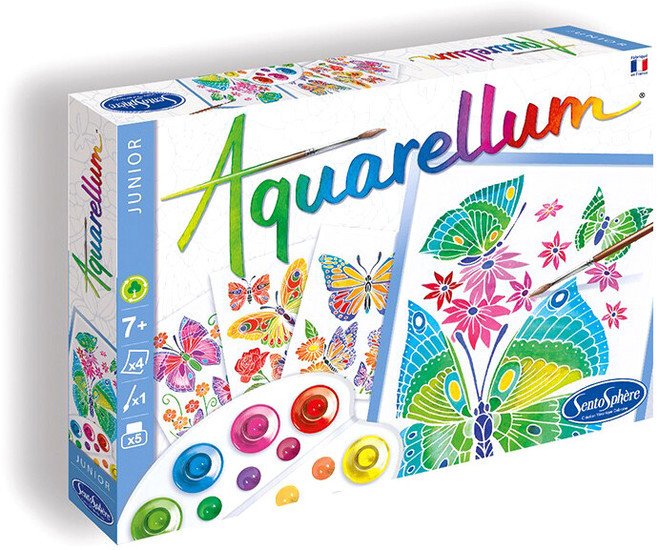 Набор для рисования SentoSphere Aquarellum Цветы и бабочки 6500
