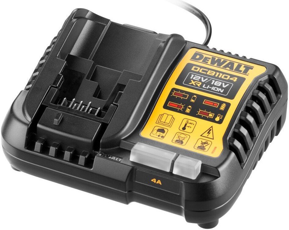 Аккумулятор с зарядным устройством DeWalt DCB1104M2 (18В/2x4 Ач)