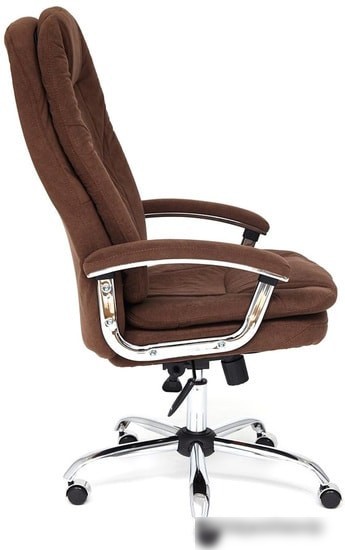 Кресло TetChair Softy LUX (флок, коричневый)