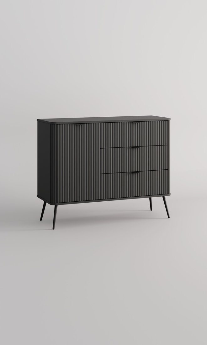 Тумба Arvento Rondo 1D3S (графит/дарк грей)