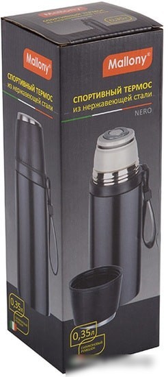 Термос Mallony Nero 0.35л (черный)
