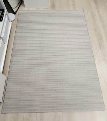 Ковер для жилой комнаты Radjab Carpet Сканди Сизаль Прямоугольник 10935A 12198RK (0.8x1.5, Grii/Grii)