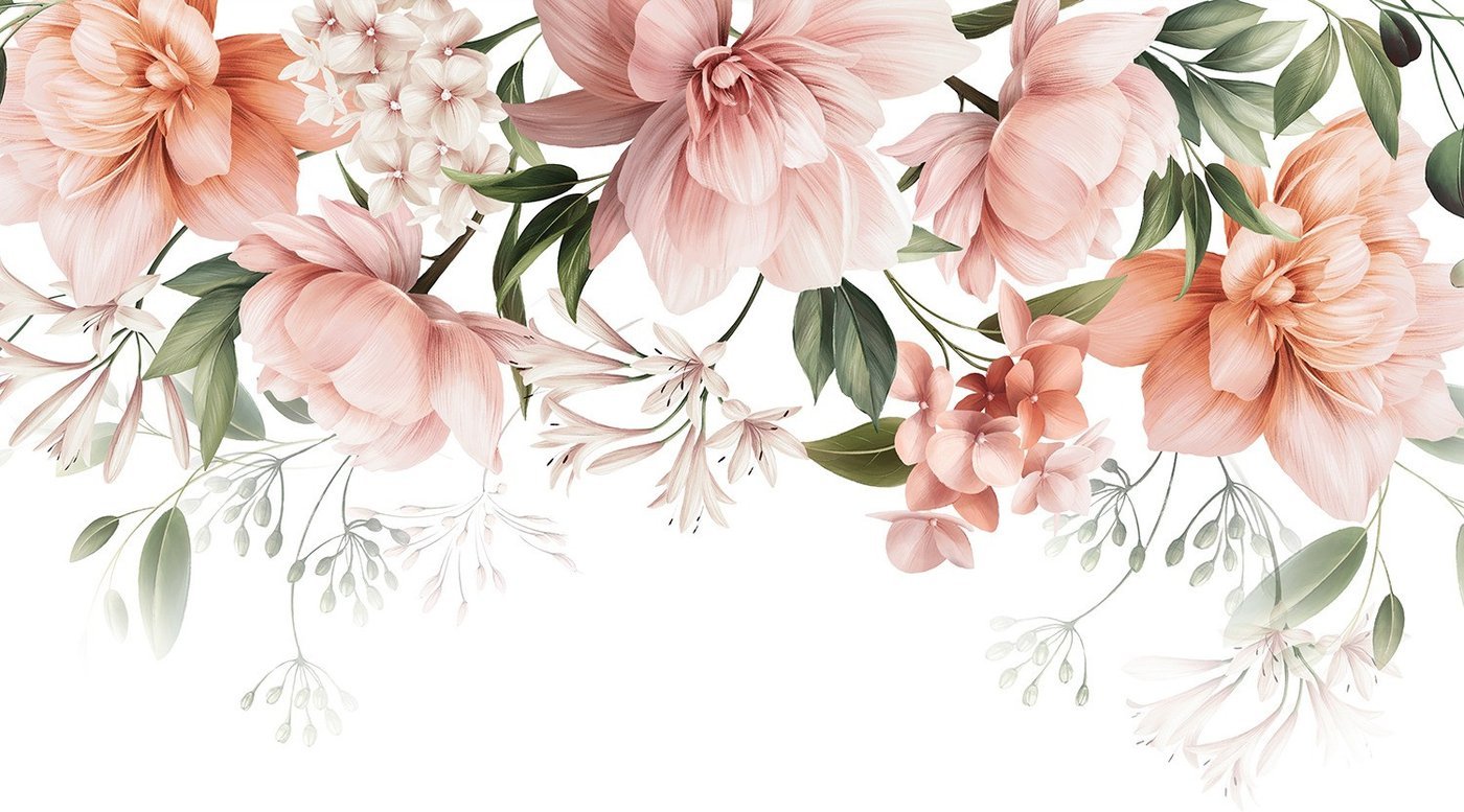 Фотообои Vimala Рисованные цветы 11 270x400